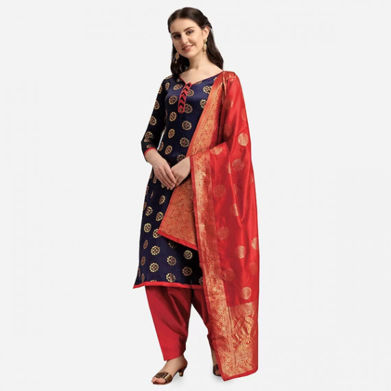 https://www.weardropz.com/products/navy-blue-red-woven-design-banarasi-unstitched-dress-material