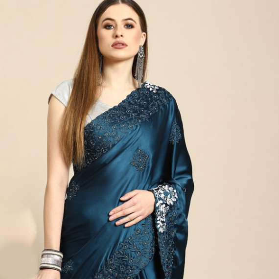 https://www.weardropz.com/products/blue-floral-embroidered-satin-saree