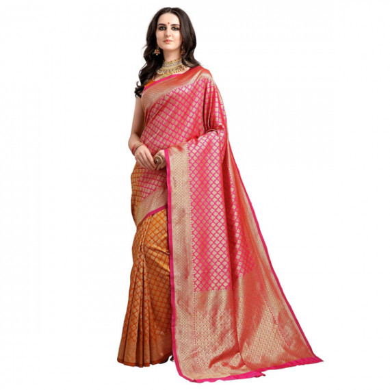 https://www.weardropz.com/products/pink-mustard-yellow-ethnic-motifs-woven-design-half-half-kanjeevaram-saree